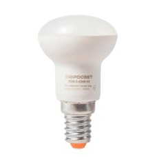 Лампа світлодіодна ЕВРОСВЕТ 3Вт 3000К R39-3-3000-14 E14