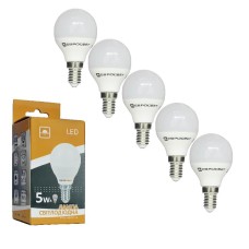 Лампа світлодіодна ЕВРОСВЕТ 5Вт 4200К Р-5-4200-14 E14