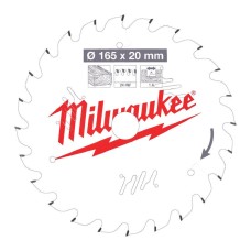 Пильний диск Milwaukee PFTE 165х20х1.6мм 24T (4932471931)